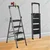 Blueboy 4 Steps Mild Steel 150 Kg Load Capacity Unbreackable Step Ladder  With Tools Tray