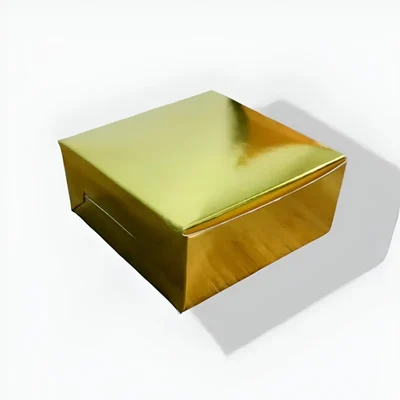 Golden Color Rectangular Packaging Box for Laddu, Chocolates, Sweets and Takeaway (Pack-50)