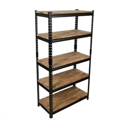 Awni 72 x 36 x 18 Inch 5 Shelves Non Laminated Wooden Shelves XL Size Boltless Rack 