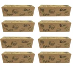 1000 Pcs, Kraft Paper 8 x 2 x 2 Inch Wrap Roll Box With Inside Lamination for Wraps and Rolls