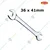 Venus Large Double Ended Open Jaw Spanner (36 x 41mm)(895)