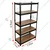 Awni 72 x 36 x 12 Inch 5 Wooden Shelves Laminated Large Size Boltless Rack For Multipurpose Uses, Load Capacity-100 Kg/Shelf