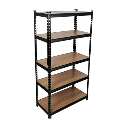 Awni 72 x 36 x 12 Inch 5 Wooden Shelves Laminated Large Size Boltless Rack For Multipurpose Uses, Load Capacity-100 Kg/Shelf