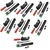 SBT Instruments 7 pcs Green Laser Pointer with Battery & Charger, Long-Range and Adjustable Light Modes