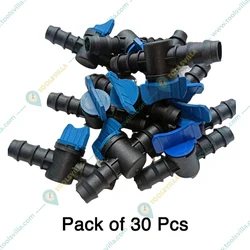 20mm Drip/Lateral Connector of Online Pipe for Drip Irrigation(Pack-30 pieces)