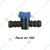 16mm Drip/Lateral Connector of Inline Pipe for Drip Irrigation (Pack of 100 pieces)