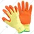 Safety Gloves Pack of 20 Latex Coated Cut Resistant Orange, Durable Grip, Industrial Protection