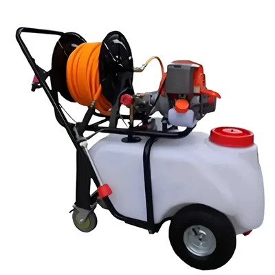 Latson LT-50 4 Stroke 50 L Trolley Sprayer with 50m Hose Pipe for Agriculture, Horticulture & Plantations