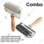 Combo Pack of Stainless Steel Lattice Roller Cutter and Dough Docker Roller Cutter for Cookie, Pie Dessert, Pizza, Bread, Pastry