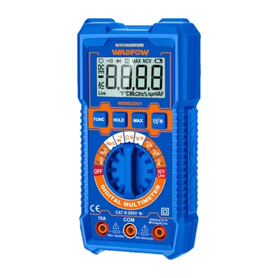 Wadfow LCD Digital Multimeter True RMS 4000-6000 Count WDM2501
