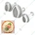 3 Pcs Set of Leaf Shape Plunger Cutter Fondant Mould/ Embossing Tool For Decorating Cake