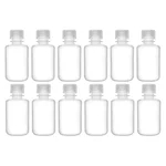 COMETEK (Pack of 12) 60ml White Polypropylene Leak Proof Autoclavable Plastic Reagent Bottle | Ideal for Laboratory Use