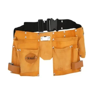 De Neers Mustard 11 Pocket Leather Tool Apron, For Construction