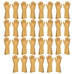 Crest Electrical Safety Gloves - 11 Kva Electrical Insulated, Latex ( Pack of 15 ) 