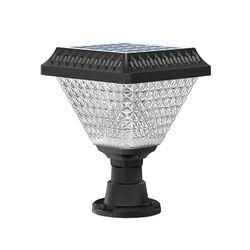 10 Watt Waterproof Multicolor LED Solar Light for Gate Pillar with 3 Lighting Mode (Pack of 1) With 1 Year of Warranty