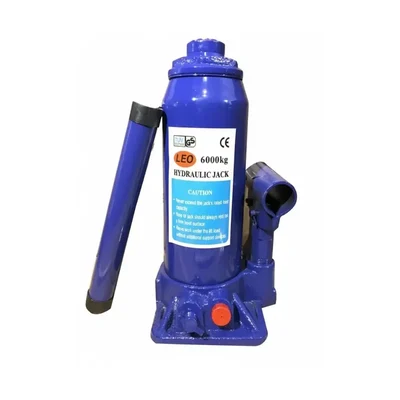 Leo 6 Ton (6000 kg) Mild Steel Hydraulic Bottle Jack For Vehicle Lifting