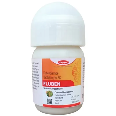 Katyayani Fluben Flubendiamide 39.35% SC Insecticide for Lepidopteran Pests(Pack-30 ml x 5)