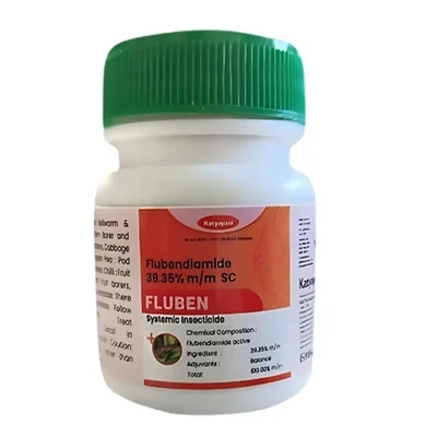 Katyayani Fluben Flubendiamide 39.35% SC Insecticide for Lepidopteran Pests(Pack-30 ml x 5)