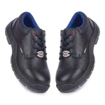 Liberty Suraksha 2CJ Leather Steel Toe Black Safety Shoes with PU Sole
