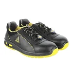 Liberty WARRIOR Envy Earth Popcorn Steel Toe Safety Shoes Low Ankle Black and Yellow 
