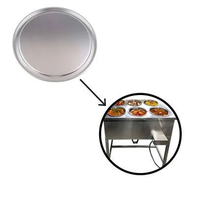 Pack of 8 SS Lid for Heavy Duty Pot Electric Bain Marie For Buffet Purpose