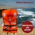 Premium Quality Life Jacket With Collar, Polyster Fabric with EPE Foam For Swimming, Boating, Floating Weight Capacity Upto 125 Kg