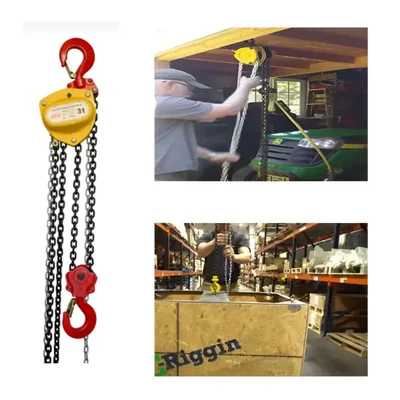 LIFT IT 3 Ton Capacity Chain Pulley Block With 3 Meter Lifting Height