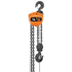 Globe Classic Series 3 Ton ISI Mark Chain Pulley Block with 3 Meter Lift, Double Fall, 8 mm load chain - 1 Year Warranty (CL2D)