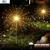 GIGAWATTS Outdoor 90 LEDs Solar Firework Light 2 Lightning Modes Water Resistant for Lawn, Yard (Warm Yellow, Pack of 2)