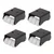 Prakash Pack Of 4 Mini Light Sixer Fixed Type Caster Wheel
