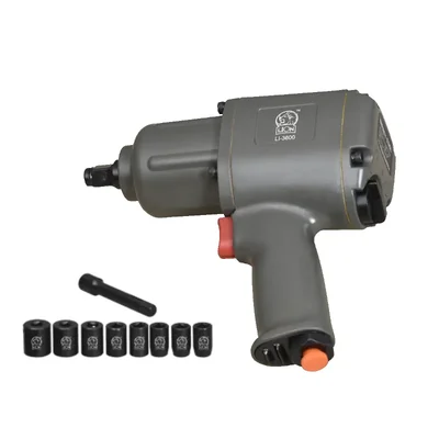 Lion 1/2 Inch 7500 RPM Air Impact Wrench, 850 Nm Max. Torque (LI-3600)