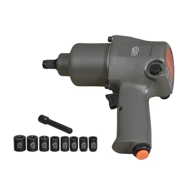 Lion 1/2 Inch 8000 RPM Air Impact Wrench, 550 Nm Max. Torque (LI-2811)