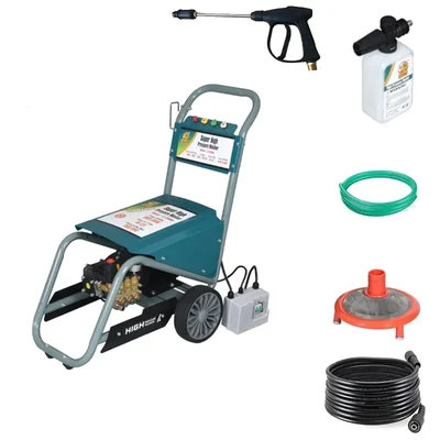 Lion LI-2500A 280 Bar 4 HP Trolley Type High Pressure Washer With All Accessories