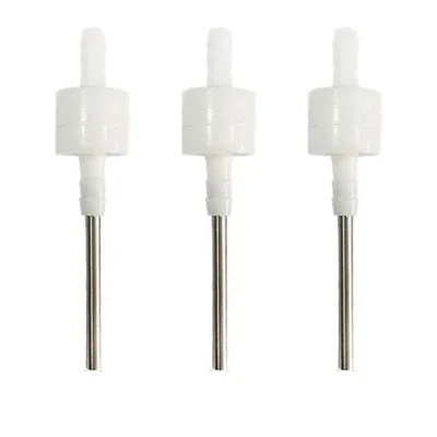 3 Pcs 4 mm Stainless Steel 304 Liquid Filling Nozzles with Built-In Check Valve for Liquid Filler Machines