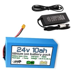 Heavy Duty 24V 10AH Li-on Rechargeable Battery, Auto Cut-Off Charger, BMS Protection for Street Light (1 Year Warranty)