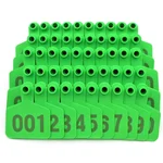 Livestock 100 Sequential Numbered Ear Tags For Goats, Pigs, Cattle & More