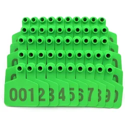 Livestock 100 Sequential Numbered Ear Tags For Goats, Pigs, Cattle & More