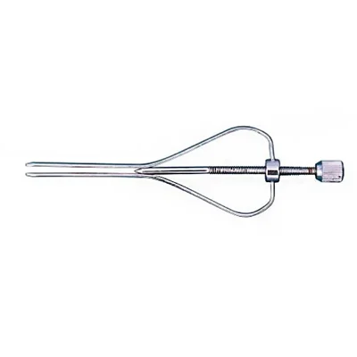 SS Teat Dilator with Screw Veterinary Surgical Instrument For Treating Injured or Blocked Teats in Livestock