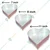 Aluminum Long Lasting (Pack of 3) 7, 8 and 11 Inch Heart Shape Cake Mould With 800 gm, 900 gm and 1.2 kg Capacity