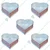 Pack of 10 Heavy Duty Long Lasting Aluminum 11 Inch Heart Shape Cake Moulds With 1.2 kg Capacity