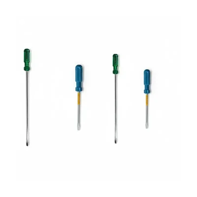 Taparia 4 Pcs Long Flat Screwdriver Combo 927, 931, OGS8260 & OGS1200 Heavy Duty Striking and Flat Screwdrivers Set