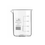 Bello 500ml Borosilicate 3.3 Glass Low Form Beaker with Graduation Marks