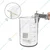 SBT Instruments 6pcs 1000ml Borosilicate Glass Beaker Low Form with Spout for Laboratory & Scientific Equipment's