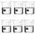 SBT Instruments 6pcs 1000ml Borosilicate Glass Beaker Low Form with Spout for Laboratory & Scientific Equipment's