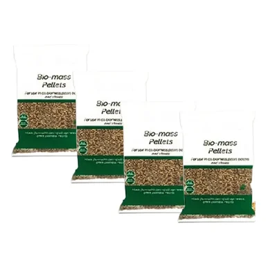 Biomass Wood Pellets for Multi Fuel Stoves, 6-8 mm Thick for Bio-mass Stoves and Multi fuel Stoves(Pack-Pack of 4)