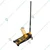 JCB 3 Ton Low Profile Double Pump Trolley Jack, 505 mm Maximum Lifting Height (JCB-TH33013)