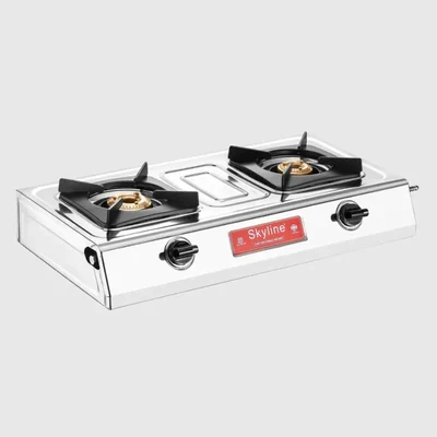 Skyline VTL-2112 Dual Burner SS Gas Stove with 1 Year Warranty
