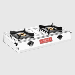 Skyline VTL-2112 Dual Burner SS Gas Stove with 1 Year Warranty