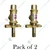 LPG Gas Brass Valve for  Hot Dog Making Machine and Burger Making Machine (Pack of 2)