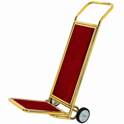 Premium L-Shape Luggage Cart for Hotel & Travel Use with Heavy-Duty Wheels